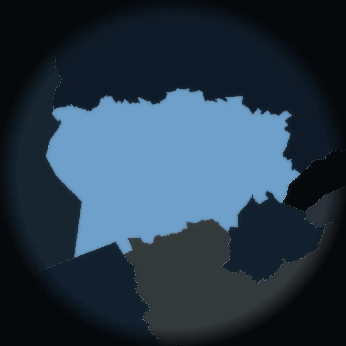 Antrim and Newtownabbey on the map of Northern Ireland’s 11 districts, coloured by the standardised house price