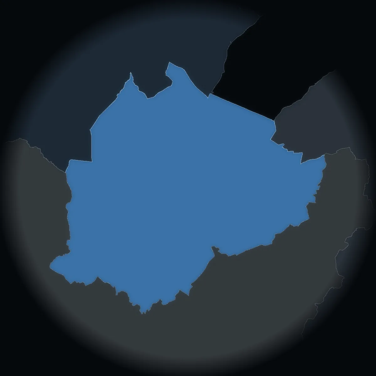 Belfast on the map of Northern Ireland’s 11 districts, coloured by the standardised house price