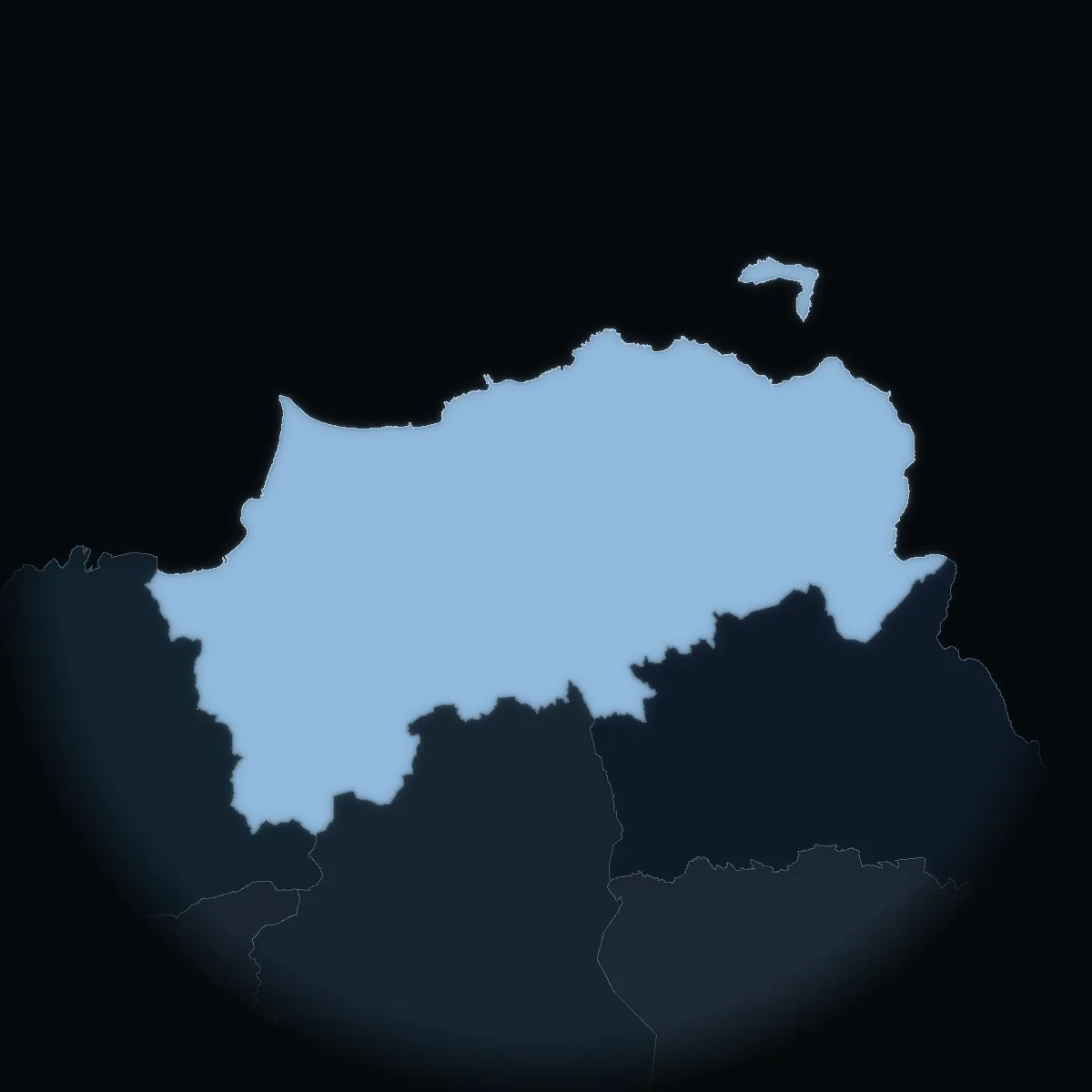Causeway Coast and Glens on the map of Northern Ireland’s 11 districts, coloured by the standardised house price