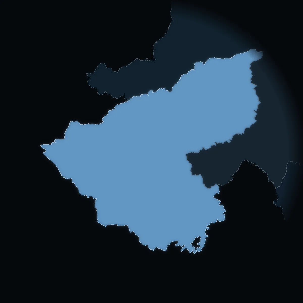 Fermanagh and Omagh on the map of Northern Ireland’s 11 districts, coloured by the standardised house price
