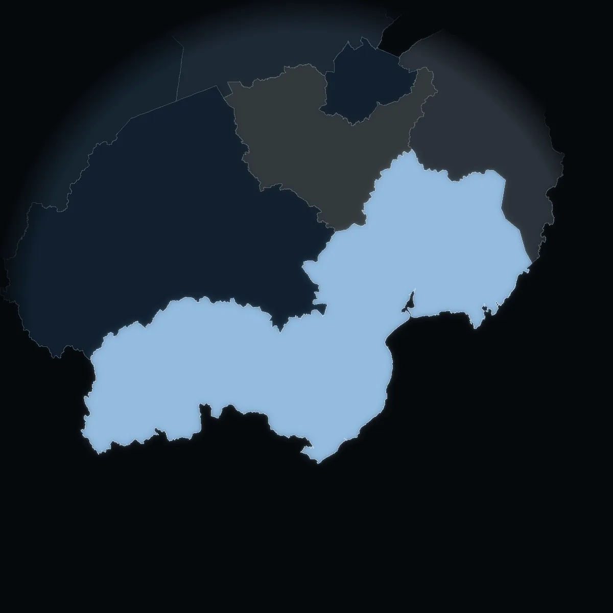 Newry, Mourne and Down on the map of Northern Ireland’s 11 districts, coloured by the standardised house price